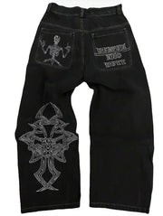 GOTHIC SKULL JEANS