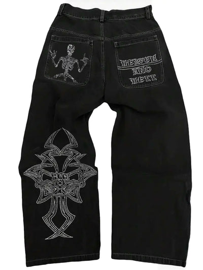 GOTHIC SKULL JEANS