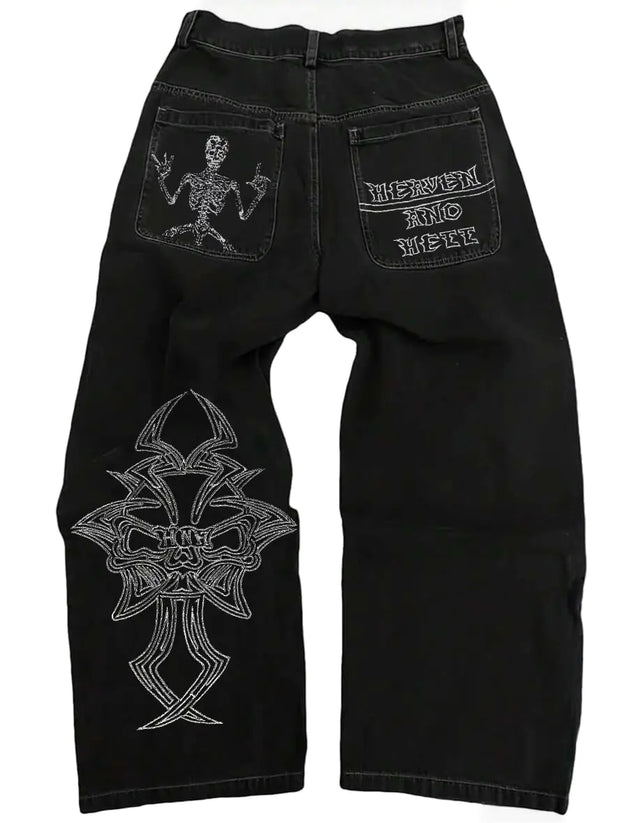 GOTHIC SKULL JEANS