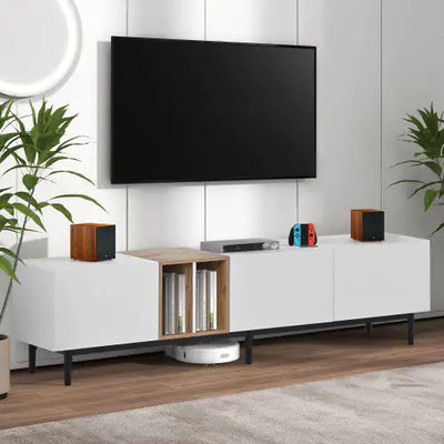 VISTAVIEW MODERN TV STAND – 80" CAPACITY (3 DOORS)