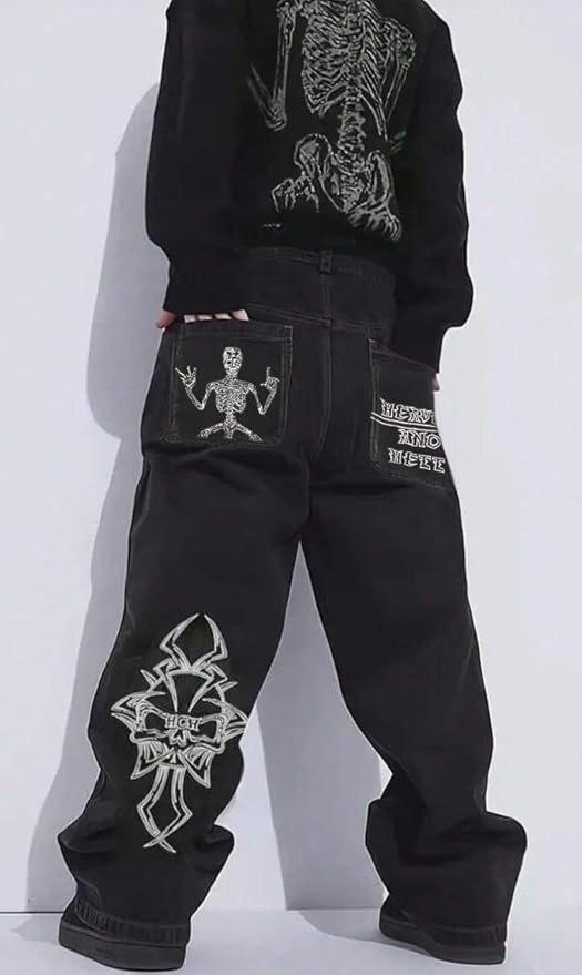 GOTHIC SKULL JEANS