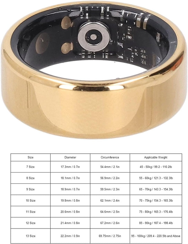 SMARTRING HEALTH & FITNESS TRACKER (SIZE 10)