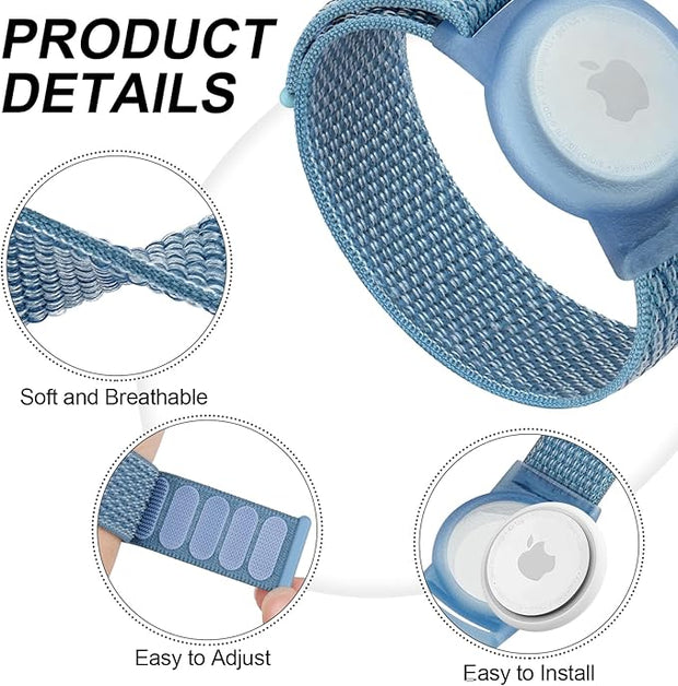 KIDS AIRTAG BRACELET (BLUE)