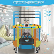 MINIBOUNCE 55" TODDLER TRAMPOLINE WITH SAFETY ENCLOSURE