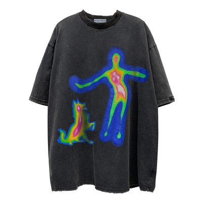 DISORTED GRAPHIC TEE
