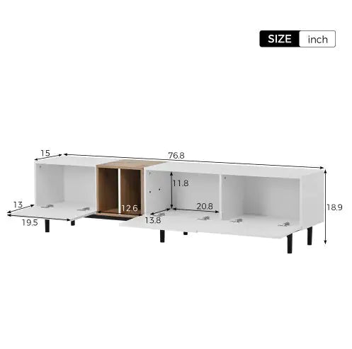 VISTAVIEW MODERN TV STAND – 80" CAPACITY (3 DOORS)