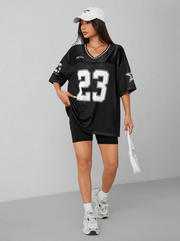 BLACK OVERSIZED JERSEY