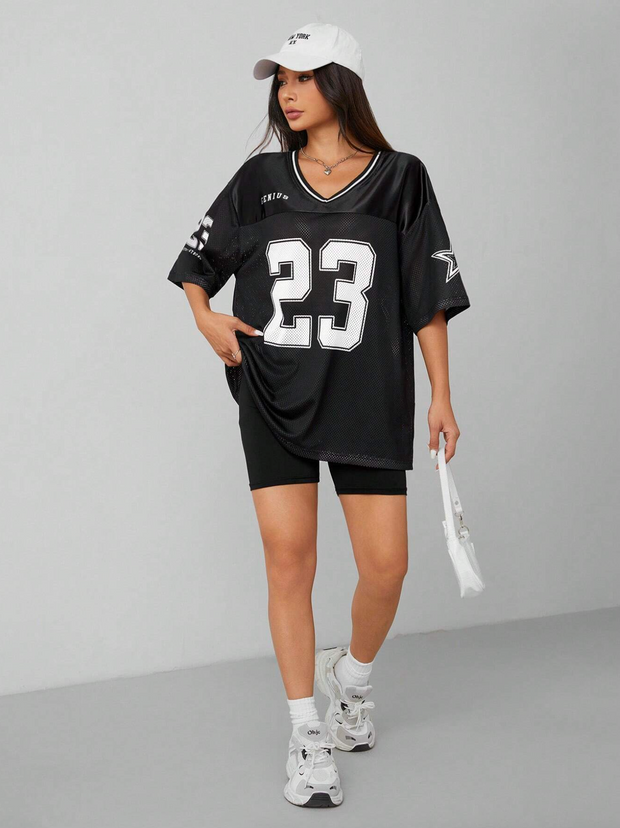BLACK OVERSIZED JERSEY