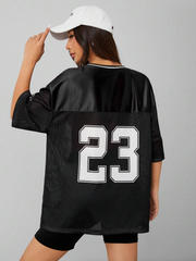 BLACK OVERSIZED JERSEY