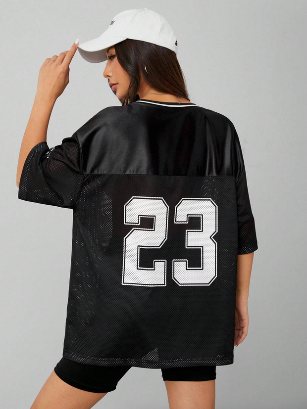 BLACK OVERSIZED JERSEY