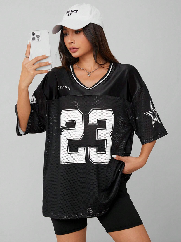 BLACK OVERSIZED JERSEY