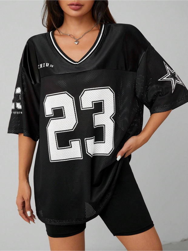 BLACK OVERSIZED JERSEY