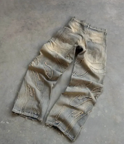 REAVEN EMBROIDERY JEANS
