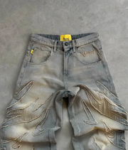 REAVEN EMBROIDERY JEANS