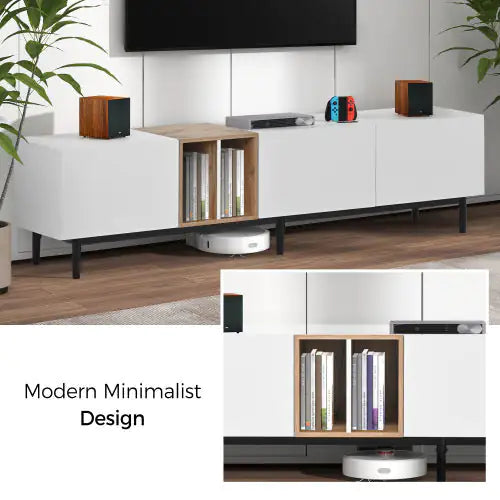 VISTAVIEW MODERN TV STAND – 80" CAPACITY (3 DOORS)