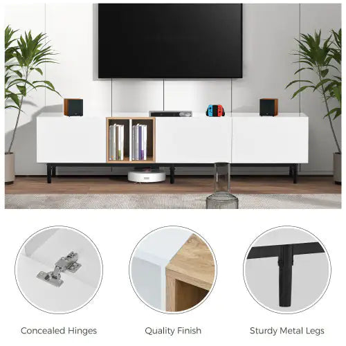 VISTAVIEW MODERN TV STAND – 80" CAPACITY (3 DOORS)