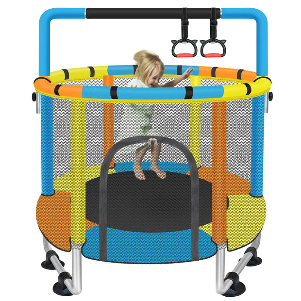 MINIBOUNCE 55" TODDLER TRAMPOLINE WITH SAFETY ENCLOSURE
