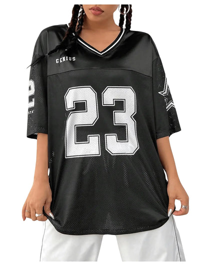 BLACK OVERSIZED JERSEY